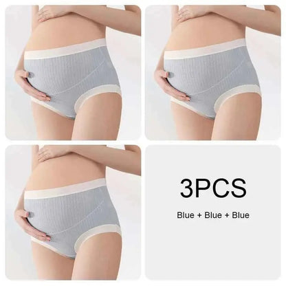 3er Set Hochtaillierte Umstandshosen - Atmungsaktive Bequeme Unterwäsche für Schwangere
