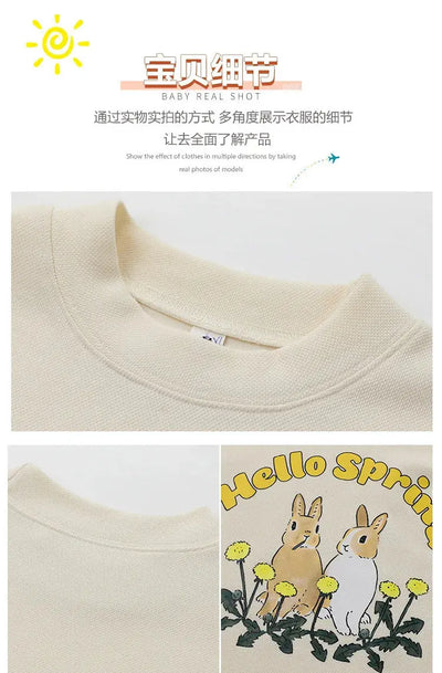 Family Matching Clothes Sets for Couple Mother and Daughter Tops Skirts Two Piece Outfits Father and Son Sweatshirts Shorts Suit - Mein Shop