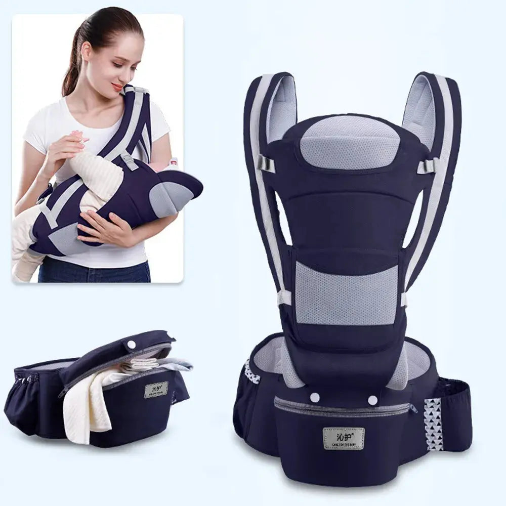 Newborn Ergonomic Baby Carrier Backpack Infant Baby Hipseat Carrier Front Facing Ergonomic Kangaroo Baby Wrap Sling Travel - Mein Shop