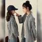 New Elegant Family Look Clothing Mother and Daughter Father Son Plaid Shirt Long Sleeve Blouse Fashion Family Matching Outfit - Mein Shop