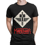 Men's T-Shirt Manowars Casual Pure Cotton Tee Shirt Short Sleeve T Shirts O Neck Tops 4XL 5XL