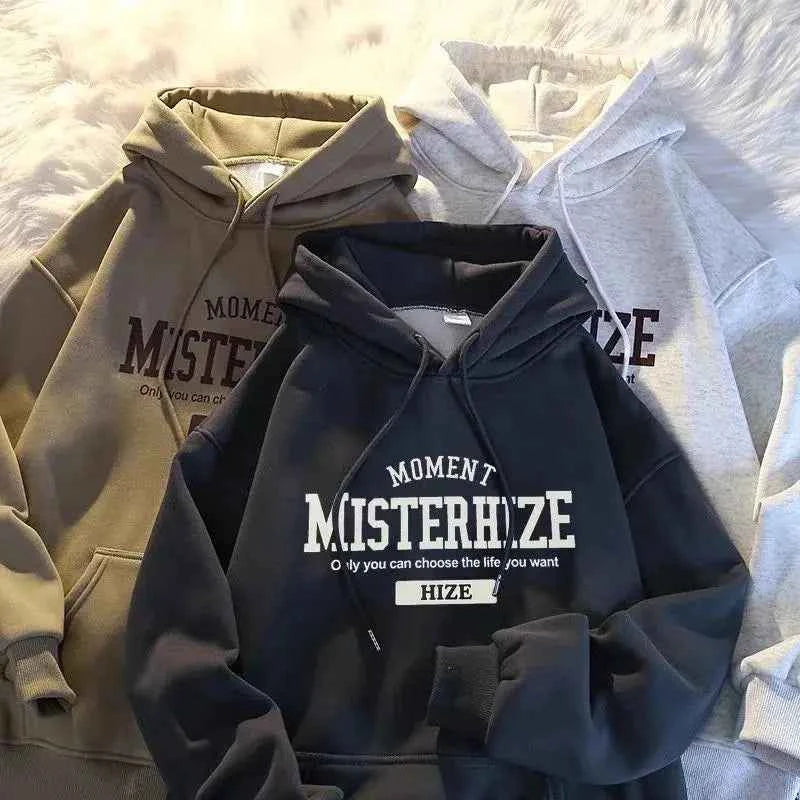 Heavyweight American Casual Retro Hoodie Men&