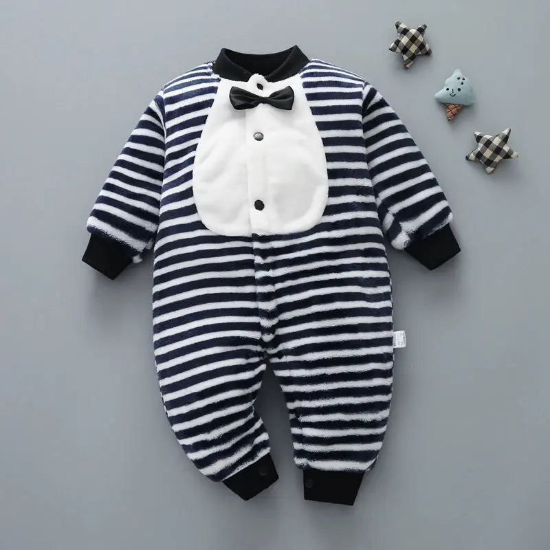 Newborn Baby Spring Winter Clothes Infant Jacket for Girls Jumpsuit for Boys Soft Flannel Bebe Romper Baby Clothes 0-18 Month - Mein Shop