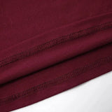 Wine Red T-shirts for Women 2025 Autumn Long Sleeve Split Slim Fit Tee Shirt Female Clothing Y2K Tunics Crop Tops Streetwear - Mein Shop