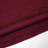 Wine Red T-shirts for Women 2025 Autumn Long Sleeve Split Slim Fit Tee Shirt Female Clothing Y2K Tunics Crop Tops Streetwear