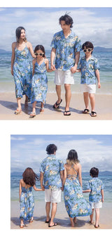 Beach Ware Clothes for Family Vacation 2025 Dad and Son Matching Shirts Oufits Sea Mom Daughter Equal Dresses Women Sexy Dress Mein Shop