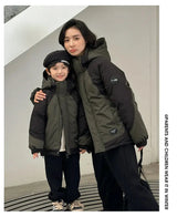 Family Matching Warm Clothes Winter Daughter Mother Thick Padded Coat Son Father Quilted Jacket Parents and Children Clothing - Mein Shop