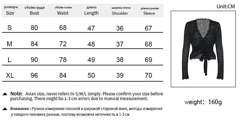 Women's T-shirt New Autumn Club Party Sexy Lace Tees Streetwear Fashion Long Sleeves T-shirt Lady Versatile Casual Slim Clothing - Mein Shop