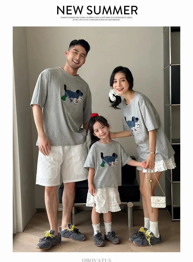 Family Clothing Set Tshirt Shorts Skirt Suit Set Family Look Fashion Mother Father Baby Boy Girl Clothes Family Matching Outfits - Mein Shop