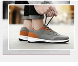 Leather Men Shoes Sneaker Trend Sports Running Breathable Men‘s Sneakers Non-slip Footwear Shoe for Male Walking Autumn