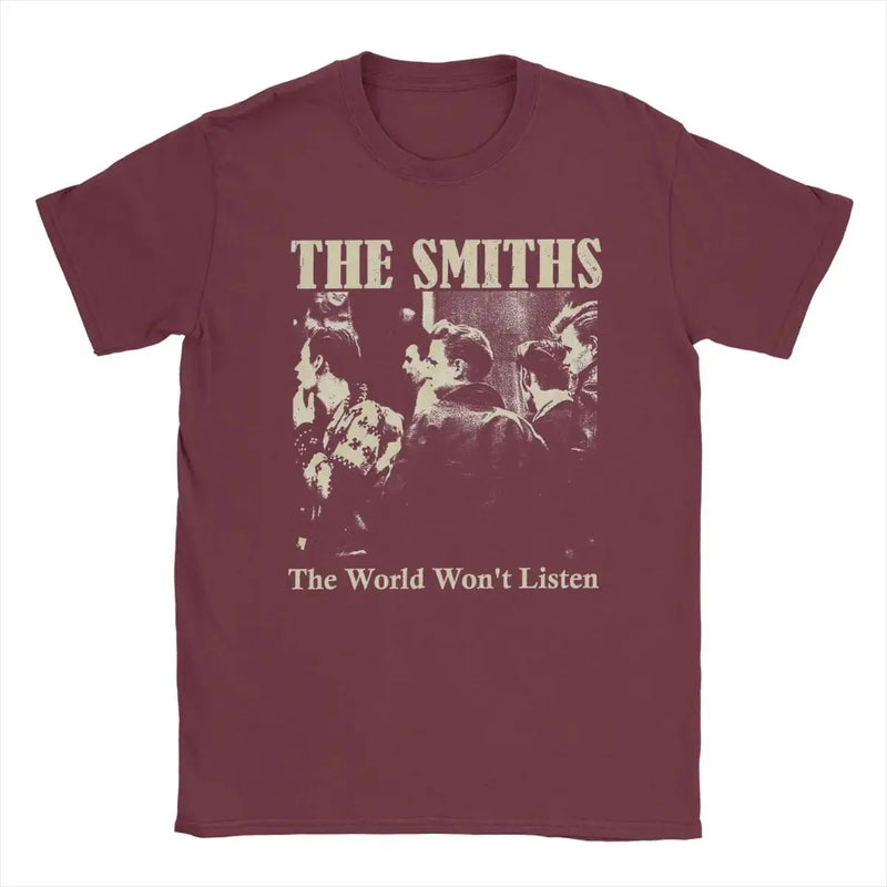 Men's T-Shirt The Smiths Crazy Cotton Tee Shirt Short Sleeve T Shirt Round Collar Clothes Plus Size Mein Shop