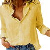Women's oversized blouse - plain, long sleeves, button placket, plus size, spring shirt, cardigan, loose fit - Mein Shop