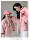 Family Thick Mother Children Suit Warm Winter Korean Fashion Women Daughter Son Matching Coat Baby Clothes  Zipper Sets Jacket - Mein Shop
