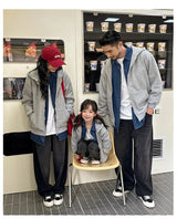 Winter Family Warm Jacket Parent-child Clothes Korea Fashion Father Mother and Daughter Son Baby Matching Thick Coat with Hooded - Mein Shop