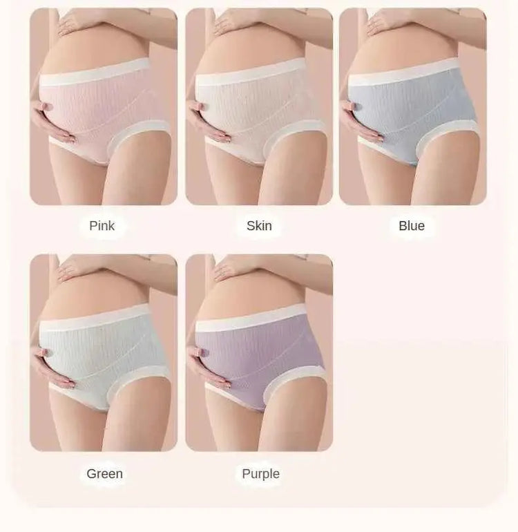 3er Set Hochtaillierte Umstandshosen - Atmungsaktive Bequeme Unterwäsche für Schwangere