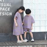 Family Look Clothes Mom and Daughter Same Dress Dad Short Sleeve T Shirts Mother and Son Kids Clothing Children Two Piece Outfit - Mein Shop