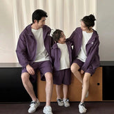 Family Matching Clothes Sets Men Women Baby Coat Shorts Suit Couples Kids Family Look Clothing Parent-Child Matching Costume - Mein Shop
