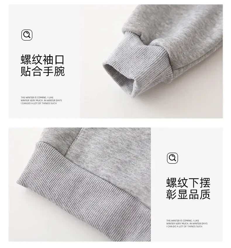 Winter Family Warm Jacket Parent-child Clothes Korea Fashion Father Mother and Daughter Son Baby Matching Thick Coat with Hooded - Mein Shop