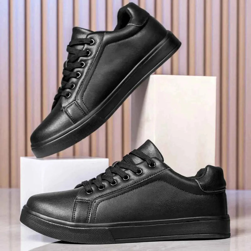 Leather Men Shoes Sneakers Trend Casual Shoe Breathable Leisure Male Sneakers Non-slip Footwear Men Vulcanized Shoes