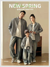 Matching Family Plaid Shirts Dad Mom and Boys Girls Fashion Clothes Korean Father Mother and Daughter Son Same Clothing Jacket Mein Shop