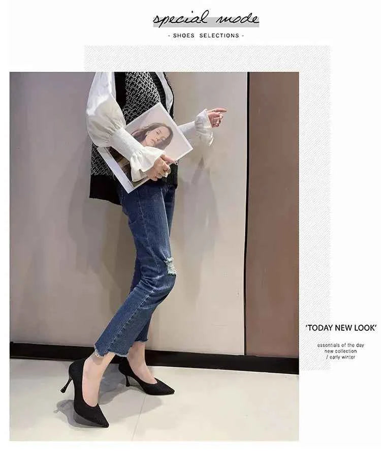 Comemore Comfortable Stilettos Dress Women&