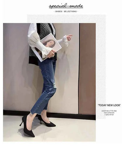 Comemore Comfortable Stilettos Dress Women&