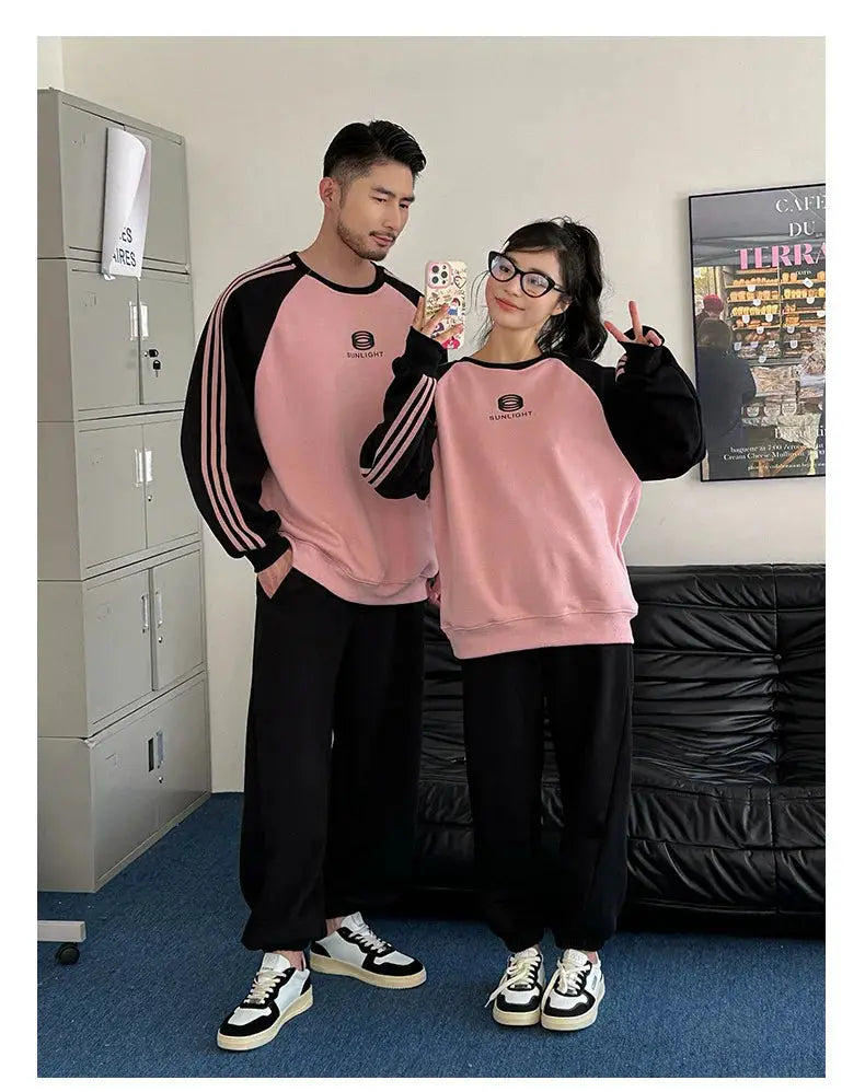 Parents and Children Warm Sweatshirts for The Whole Family Clothes Winter Father Mother and Son Daughter Thick Long Sleeve Tops - Mein Shop