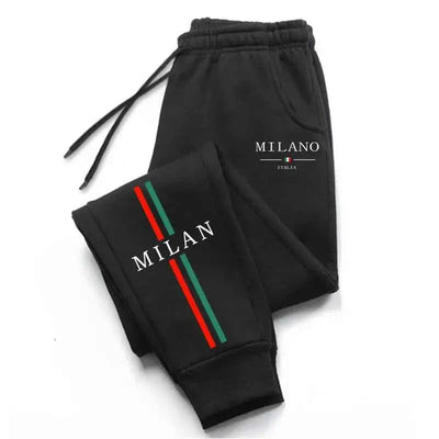 Herren Sweatpants Jogginghose mit Stadt Print – Modische und vielseitige Gym- und Jogginghose für sportliche Casual Looks