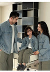 Spring Autumn Korean Parent-Child Clothing Set Matching Outfits for the Family Look Jacket Pants Clothes Set Dad Mum Kids Wear - Mein Shop