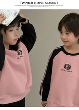 Parents and Children Warm Sweatshirts for The Whole Family Clothes Winter Father Mother and Son Daughter Thick Long Sleeve Tops - Mein Shop