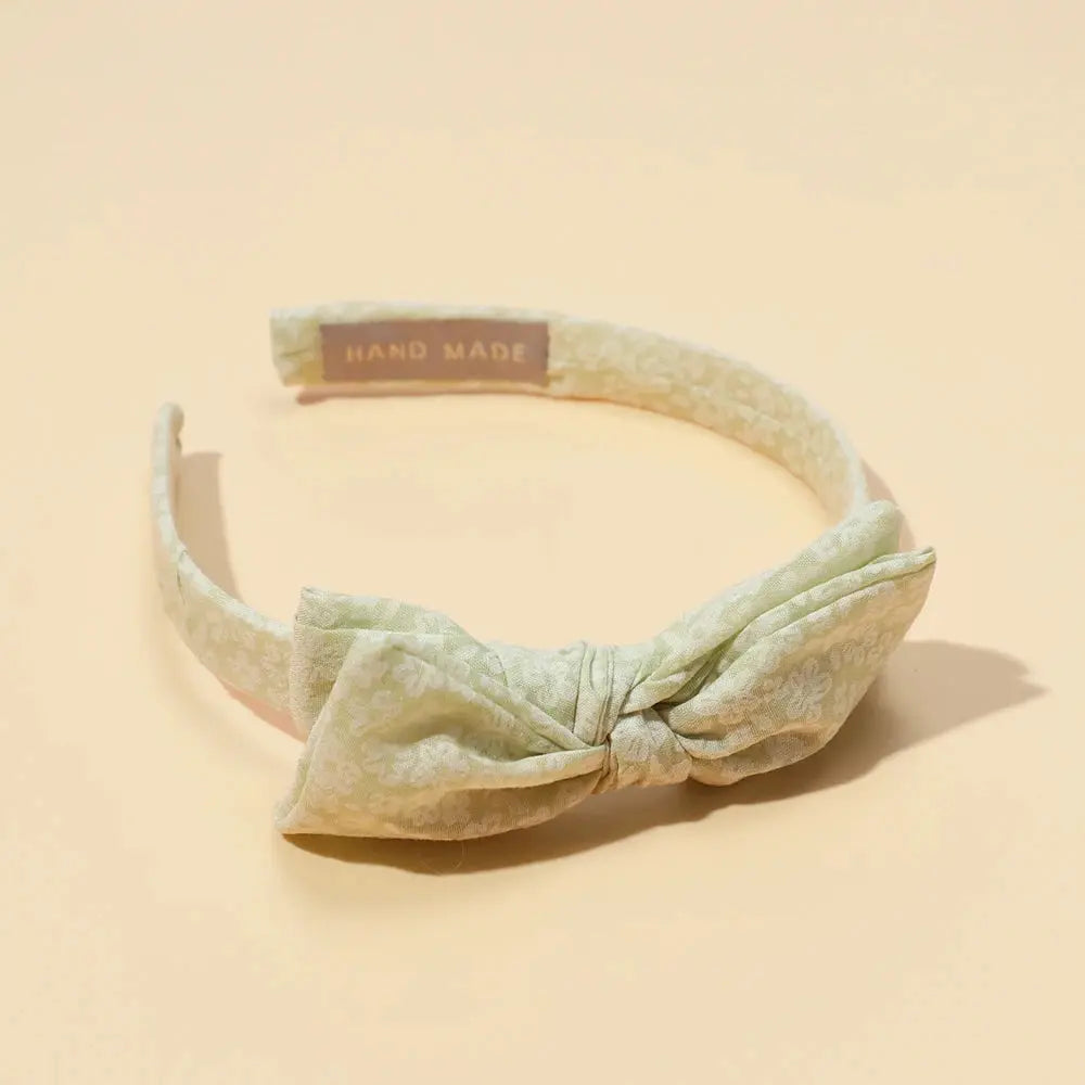 Baby Accessories For Newborn Toddler Kids Baby Girl Boy Hairband Cotton Hair Hoop Exquisite Printed Large Bow Hair Accessories - Mein Shop