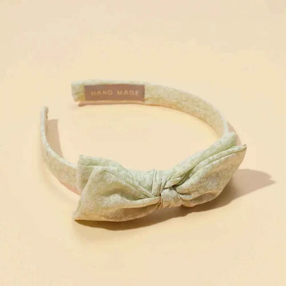 Baby Accessories For Newborn Toddler Kids Baby Girl Boy Hairband Cotton Hair Hoop Exquisite Printed Large Bow Hair Accessories