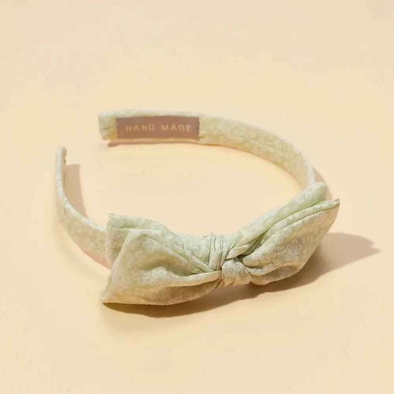 Baby Accessories For Newborn Toddler Kids Baby Girl Boy Hairband Cotton Hair Hoop Exquisite Printed Large Bow Hair Accessories