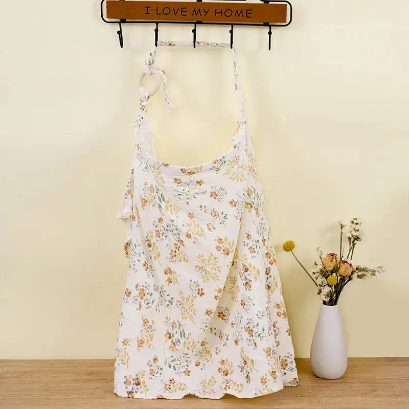 Breathable Baby Nursing Cover Maternity Breastfeeding Cover Cotton Muslin Baby Feeding Blanket Privacy Apron Stroller Blankets - Mein Shop