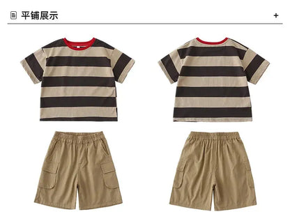 Family Matching Couple Look Clothing Fashion Mom Daughter Sleeveless Dress Dad Son T Shirts Shorts Korean Sister Brother Outfits Mein Shop
