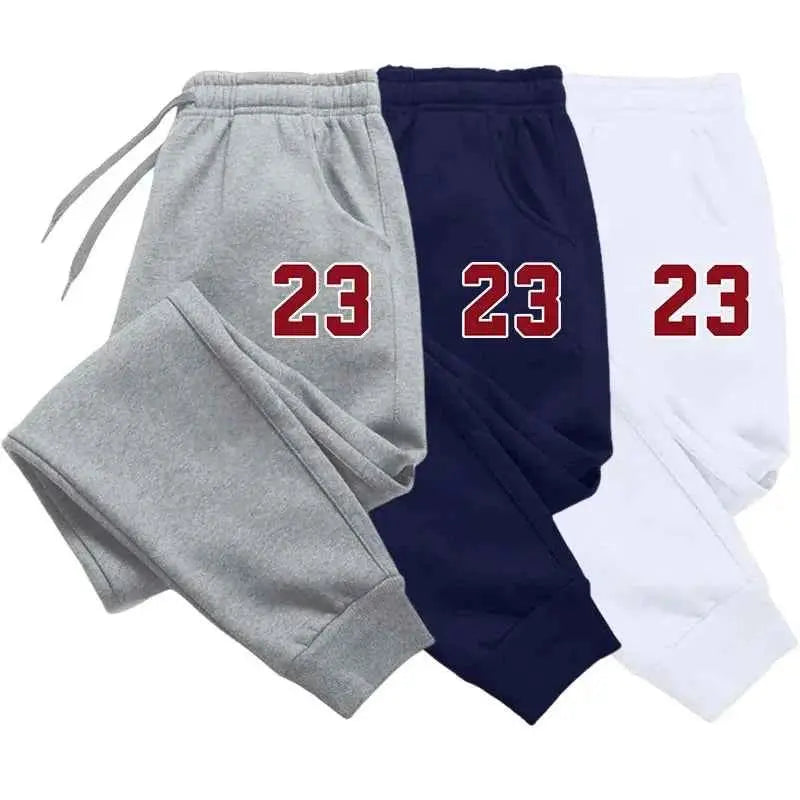 Herren Sportpants, bedruckte Sporthose, warme Laufhose, Herren Outdoorhose, gerade geschnittene Hose, neu für Herbst und Winter