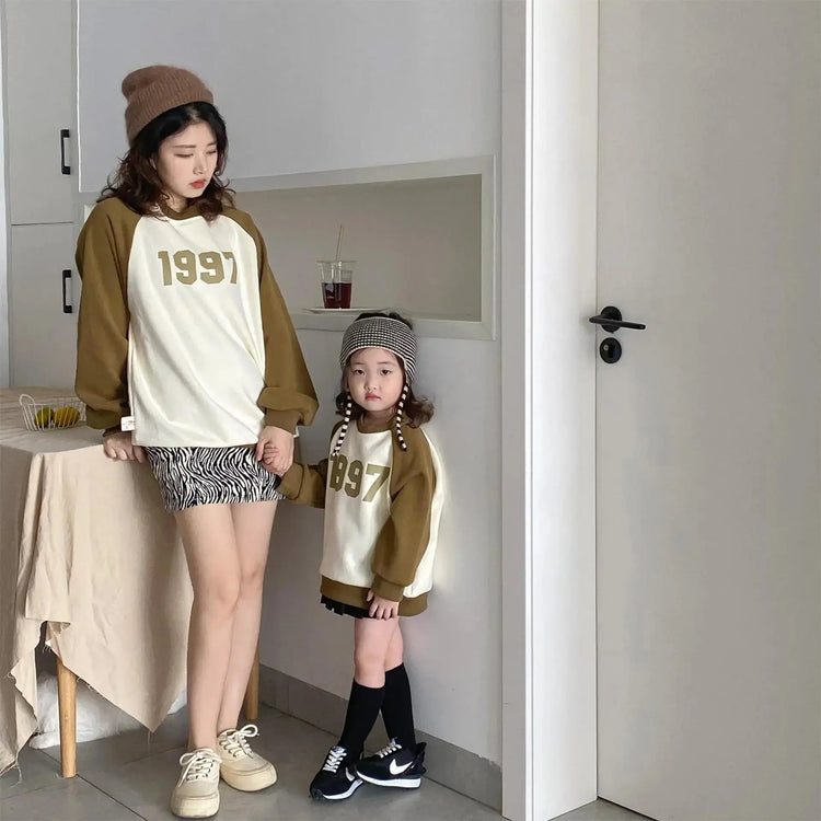 SweatshirtFather Mother and Daughter Me Son Matching Tee Shirts Baby Matching Clothes for the Whole Family Cotton Tops Spring - Mein Shop