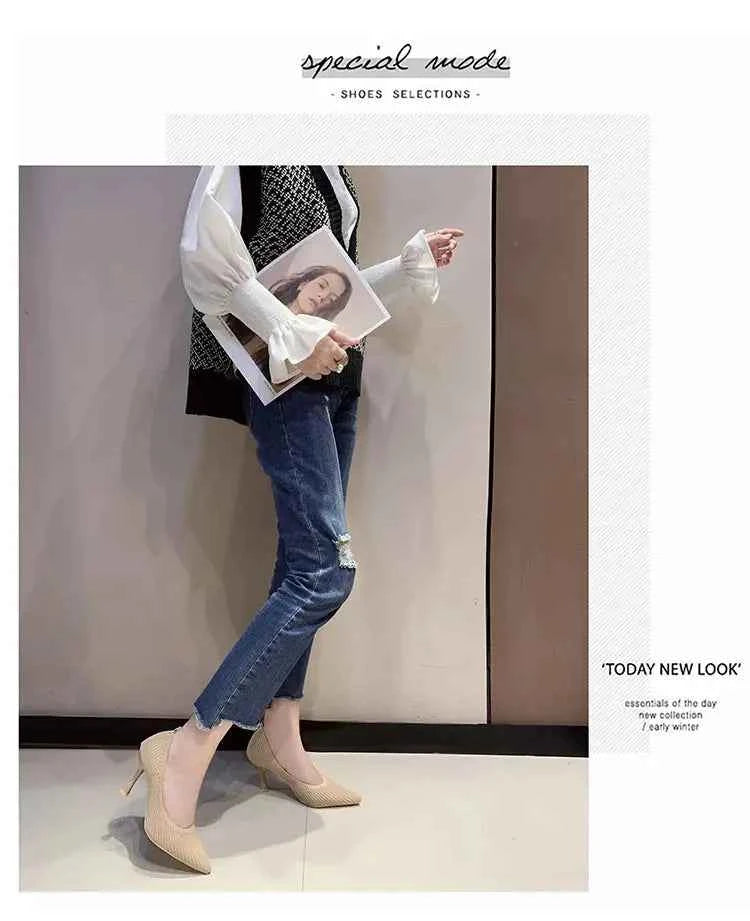 Comemore Comfortable Stilettos Dress Women&