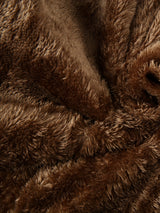 Men'S Thickened Warm Mid-Length Heavyweight Jacket with Detachable Hood - Multiple Zippered Pockets, Casual Outdoor Workwear, Polyester Lined, Button-Up Front, Regular Fit for Cold Weather, Winter Outerwear | Functional Desig