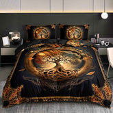 2/3pcs Tree of Life Mystical Universe Four Seasons Duvet Cover Set, 1 Duvet Cover + 1/2 Pillowcases (No Insert), High-Definition Print for All Seasons, Home & Dorm, Cozy Bedding, Bedroom Set, Universe Theme, Mystical Design,